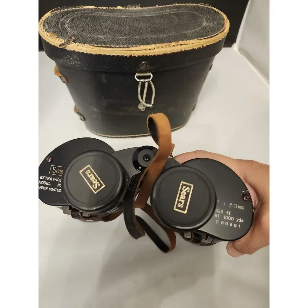 Rare Vintage Sears‎ 6281 Binoculars Extra Wide Angle